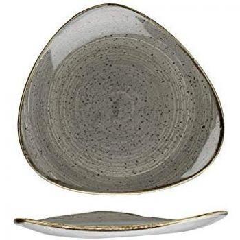Piatto Triangolare Churchill Stonecast Grigio 26,5 cm