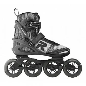 Roces Dual‑Color Thread Roller Blades (Black/White) – 9.5 EU