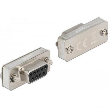 Adaptador Loopback DB9 hembra RS-232/422/485 - 0.01 m, Plata