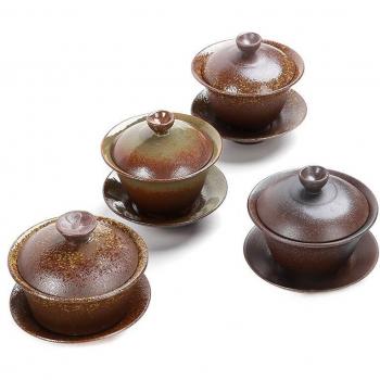 Juego de té Turee Gaiwan, teaware de arcilla y porcelana