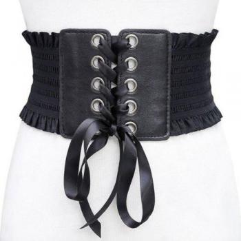 Ladies Wide Tie Waist Dress Belt