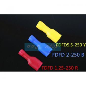 Conector Macho Faston FDFD2‑250 con Terminal de Cable de Engarce Pala