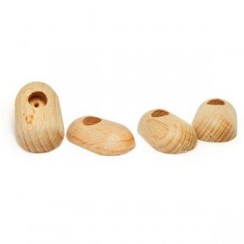 4 Stuks Houten Clownspoten
