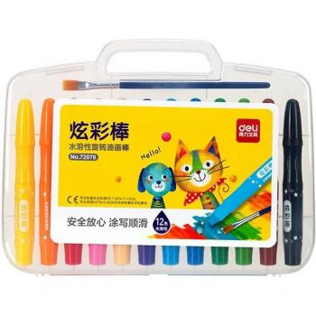 Kids' Safe Washable Crayons - Rotating DIY Drawing Set (12/24/36/48/60 Colors)