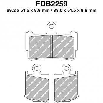 FERODO FDB 2259 ST Doublure Sintered