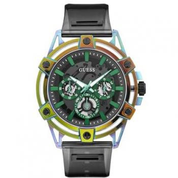 Horloge décorative GUESS GW0806G5 – Noir plastique