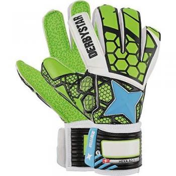 Torwarthandschuh Hexa AG von Derbystar, Farbe Grün-Weiß-Blau, Größe 10