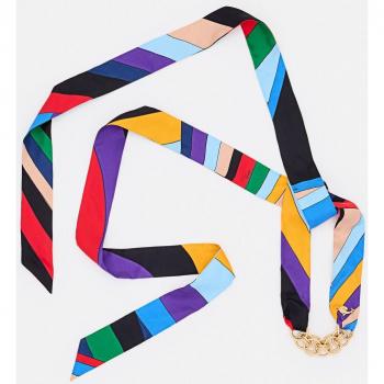 Bracciale in seta stampata Pucci Viola Taglia OS