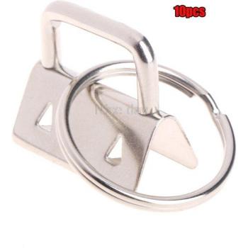 10Pcs Wristlet Key Fob Hardware 25mm with Cotton Tail Clips