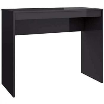 VidaXL Engineered Wood Desk Gray 35.4 x 15.7 x 28.3