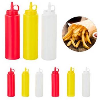 Bottiglie Condimenti Relaxdays – Set da 9, 400 ml (Senza Riepilogo)