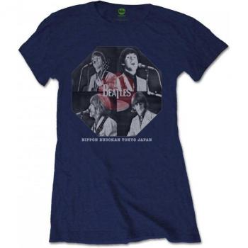 Camiseta femenina Budokan Octágono de The Beatles L azul marino