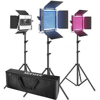 Neewer Pack 3 LED RGB 530 – Éclairage Vidéo avec App