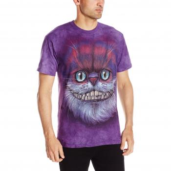 The Mountain Bf Grinsekatze T-Shirt für Erwachsene, Lila, 3XL