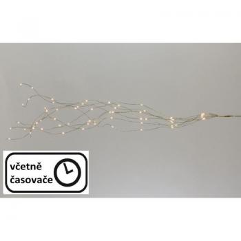 Nipach LED-Dekolichterkette silber