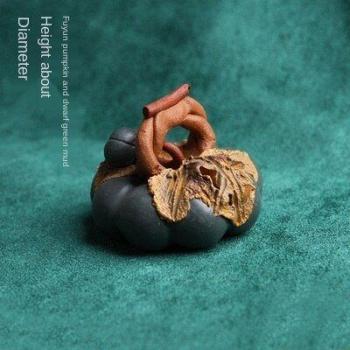 Purple Sand Pumpkin Tea Pet Decoration Set