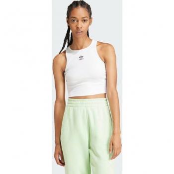 Canotta Crop Rib Adidas Adicolor Essentials Bianco XS