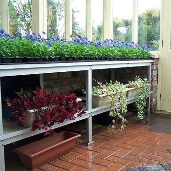 Single Tier Heavy Duty Slatted Bench 81cm x 549cm