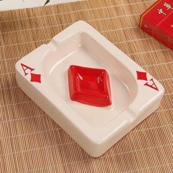 Red Heart Square Ashtray