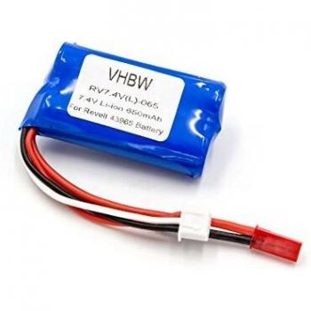 Batterie Li-ION vhbw 650mAh (7.4V) pour Drone Revell 43965