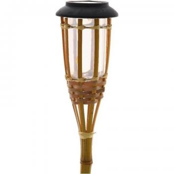 Bamboe LED solar fakkel 54cm