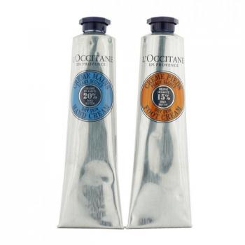 L'Occitane Shea Butter Pelembap Untuk Tangan & Kaki : Krim Tangan 75ml/2.6oz + Krim Kaki 75ml/2.6oz