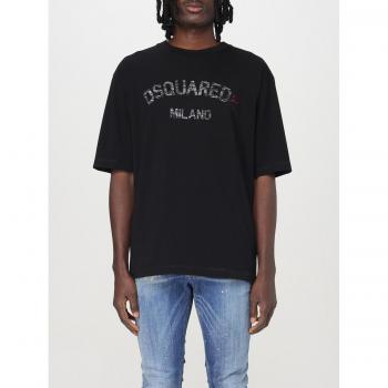 D2 Relaxed Fit Logo Shirt, Schwarz, XXL
