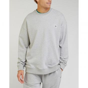 Sudadera Lee® Core Loose Ajuste Relajado Color Gris Melange