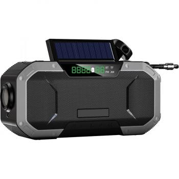 5000mAh Solar Hand Crank Bluetooth Speaker and Emergency Radio