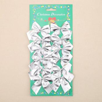 12pcs Christmas Tree Bows 5cm Ribbon Bows Decorations