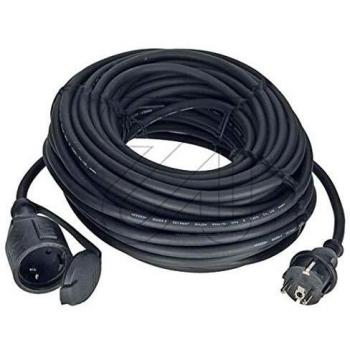 EGB Gummi-Verlängerung H07RN-F 3G1,5 schwarz 20m