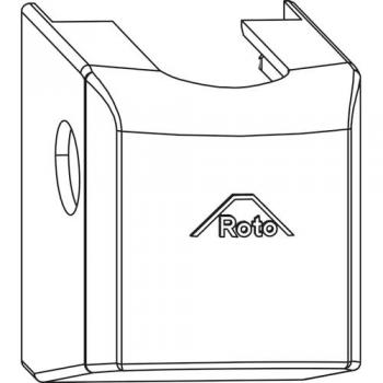 Cache palier d'angle court blanc R07.2