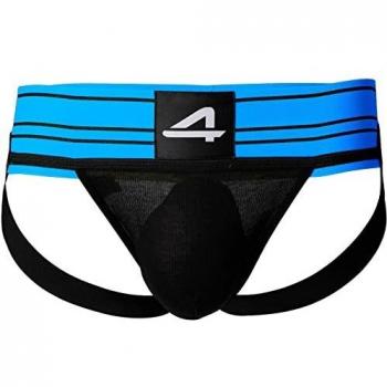 CUT4MEN Ropa Interior Jockstrap Rugby Azul Eléctrico Talla S