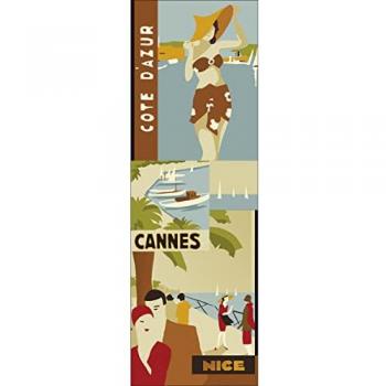 Plage Décor Murale Nice Croisette – Ballade des Anglais 59,5 × 180 cm pour frigo