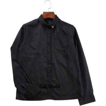Blusa Negra de Manga Larga para Primavera y Otoño
