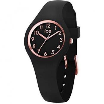 Ice-Watch 015344 Extra Small Black Rose Gold Watch for Women