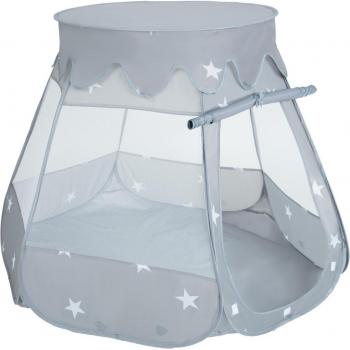 Pop‑Up‑Bällebad Burghaus 105 × 90 cm – Plastikbälle Set