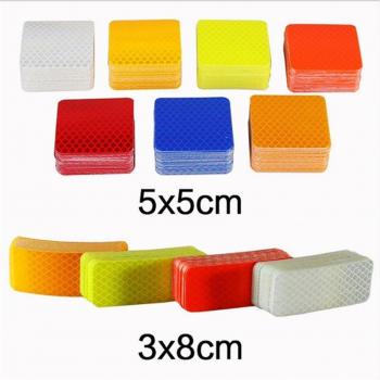 4 Pcs Self-Adhesive Reflective Car Warning Decals