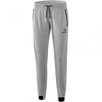 Erima Pantaloni Sportivi Essential Light Grey Marl / Black 38