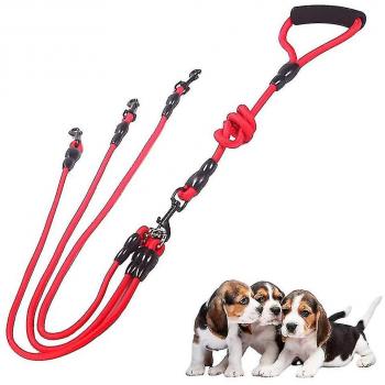 Correa ajustable para 3 perros con acoplador desmontable