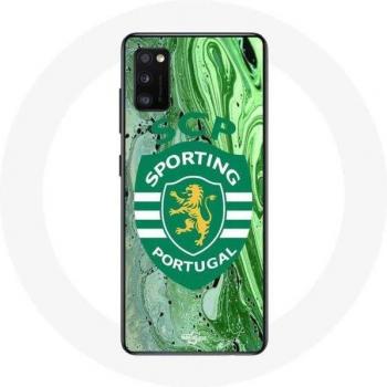 Carcasa Maniacase para Samsung Galaxy A41 SCP con fondo verde de Portugal