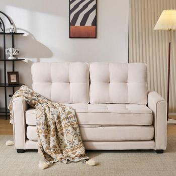 Modfo 2 Posti Pieghevole in Lino Beige