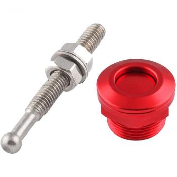 22mm Quick Release Bonnet Hood Pins Lock Latch Red
