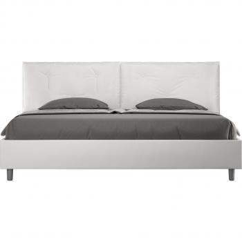 King Size Letto con Rete Imbottita Bianco Appia Large