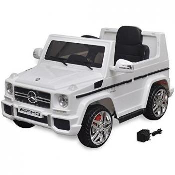 VidaXL Elektrische auto Mercedes Benz G65 SUV 2 motoren wit