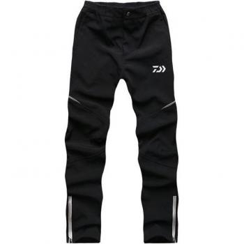 Pantalones Cálidos para Senderismo y Ciclismo, Negros y Antirarrugas