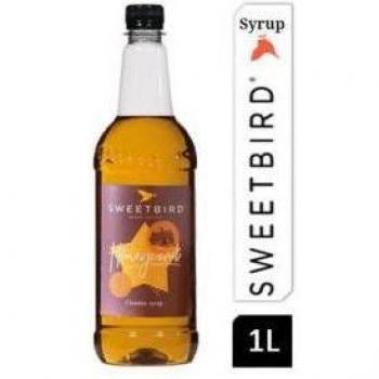 Sweetbird Honeycomb Coffee Syrup 1litre (Plastic) - PACK (6)