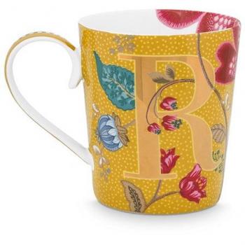 Mug Jaune Oiseaux Blush - R - 350ml Pip Studio