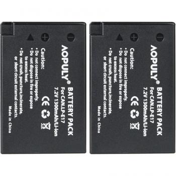 Batterie LP-E17 + chargeur LCD USB pour Canon EOS M3, 750D, 760D, T6i, T6s, 8000D - 4 pièces