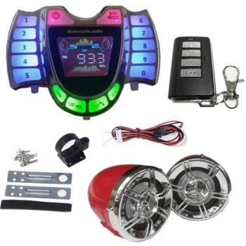 Wireless Bluetooth Speakers for Motorcycle with MP3 Player and FM
